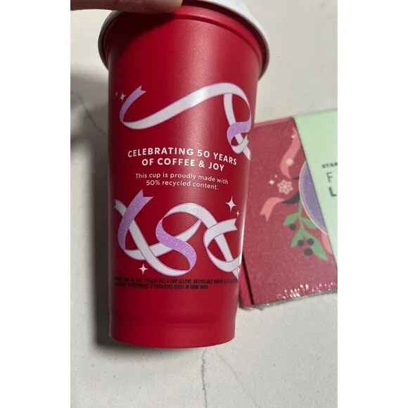 Starbucks Holiday Cup 2021 & Holiday Cards Starbucks for life - Picture 2 of 3